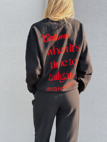 call (812) HOO-SIER matching sweat set